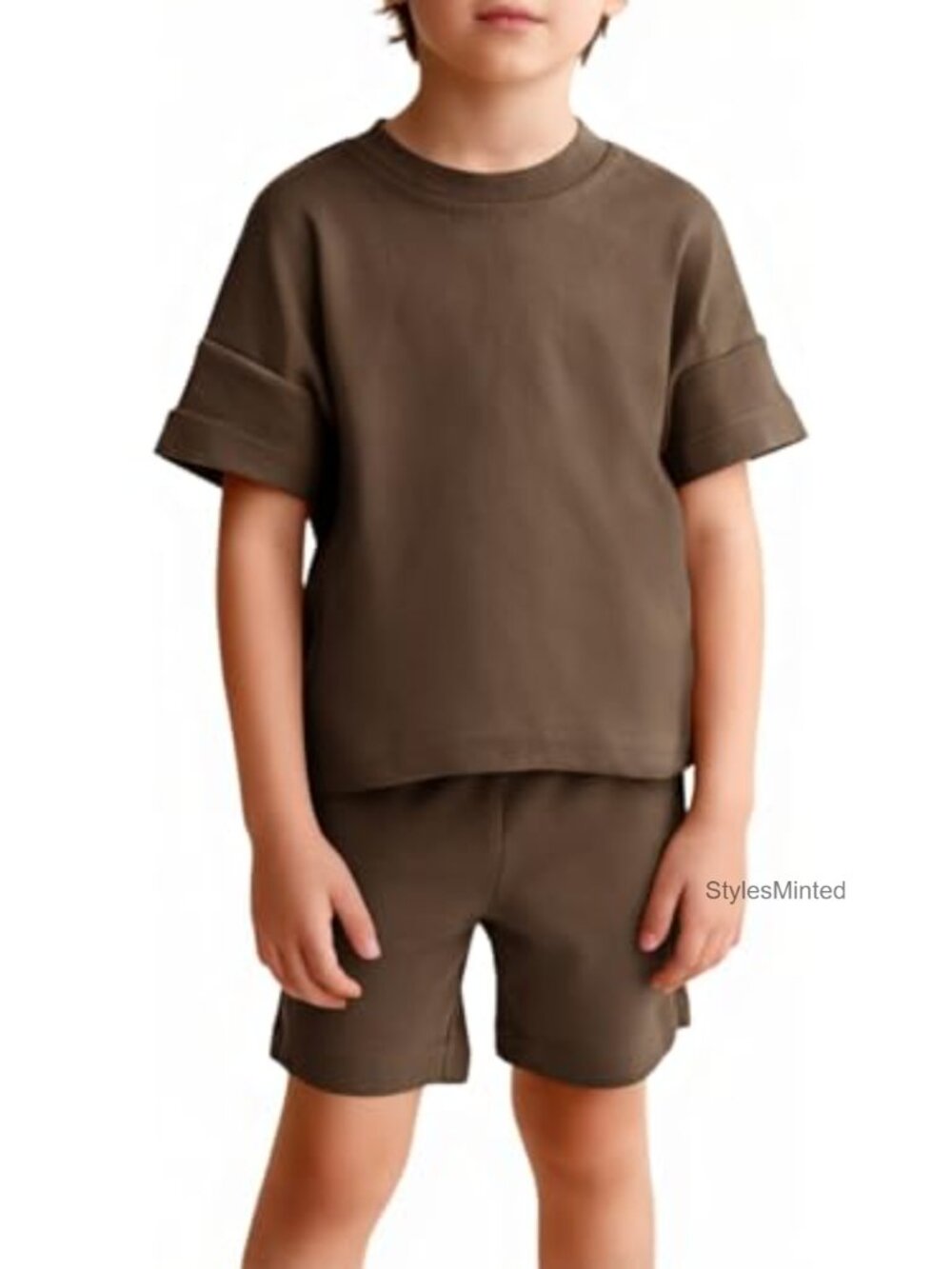 Toddler Boys 2 Piece Summer Outfit Short Sleeve T-Shirt & Shorts Set